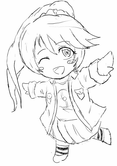 ワンドロで描いた法子ちゃん