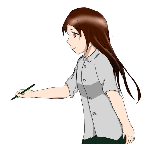鉛筆持ってるやつ