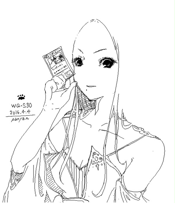 初投稿★ 電子ノートでお絵描き！ 女性No,1