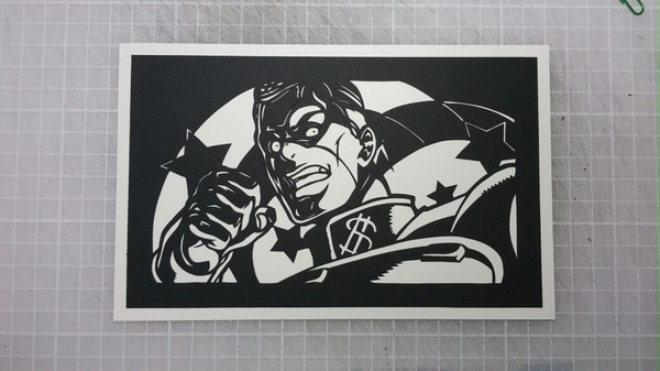 【切り絵】虹村億泰【ジョジョ４部OP】
