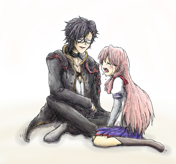 仕事でミスをした明石さん（艦これ）をはげます明石さん（刀剣）