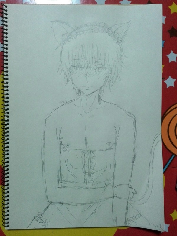 猫耳メイド服カネキ君