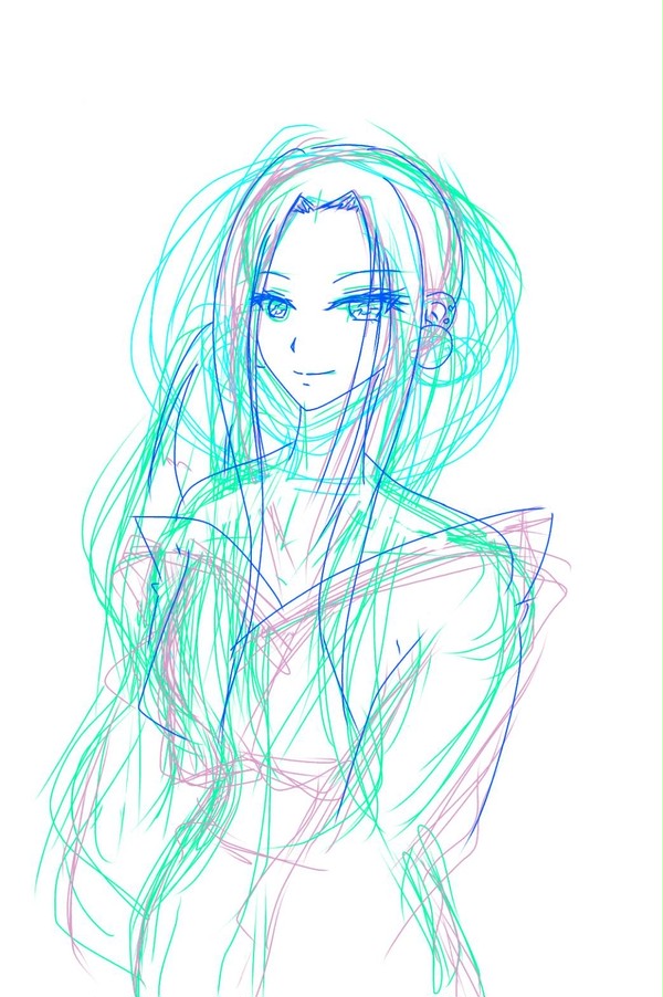 白ひげの妻。オリ主のイラストです