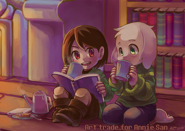 Chara and Asriel