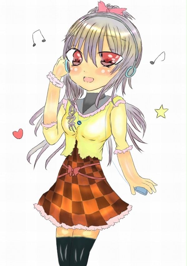 ヘッドフォン女子