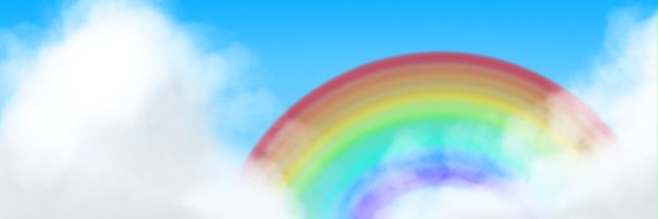 虹と青空