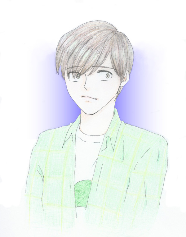 自分絵でチョロ松を描いてみた♪