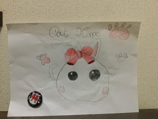 猫耳ほっぺちゃん描いてみた