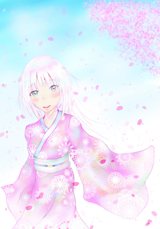 桜舞う