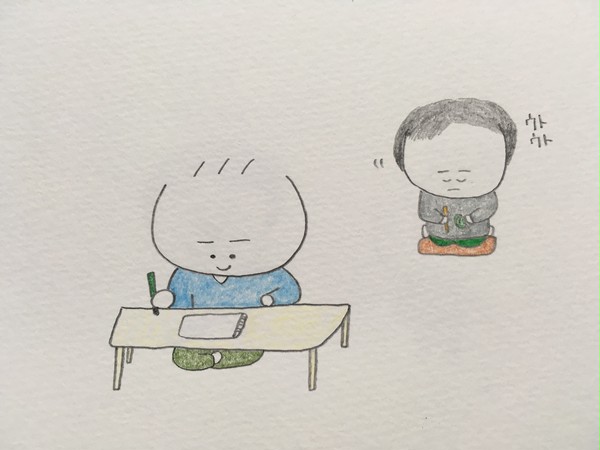 絵を描く僕
