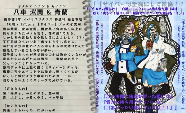 【ぴくDA】八車紫蘭&青蘭【CS】