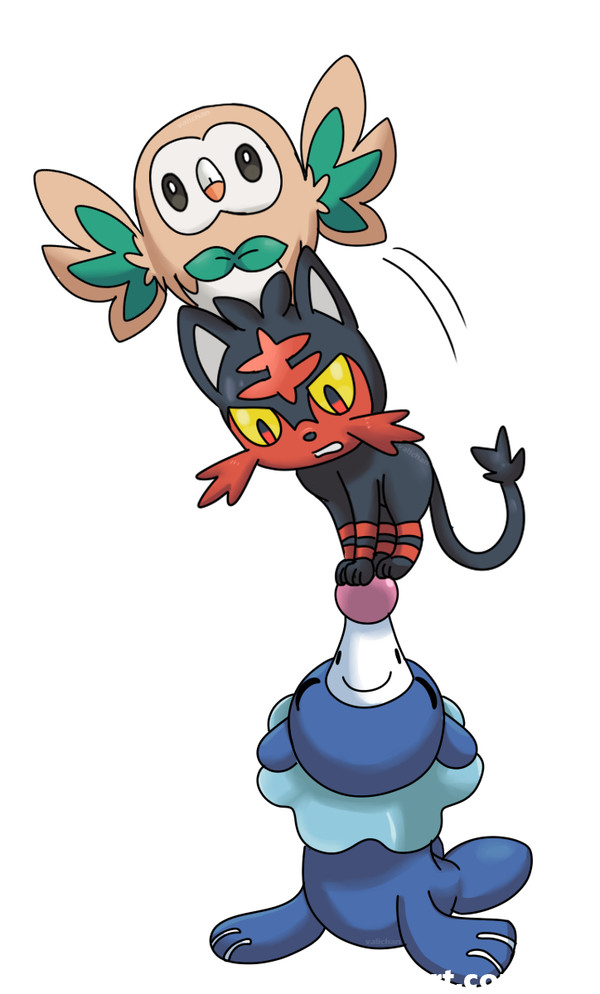 Alola starters!
