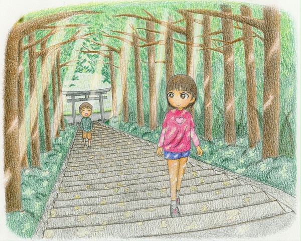 新緑の参道