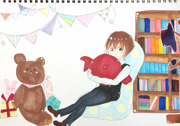 お部屋で