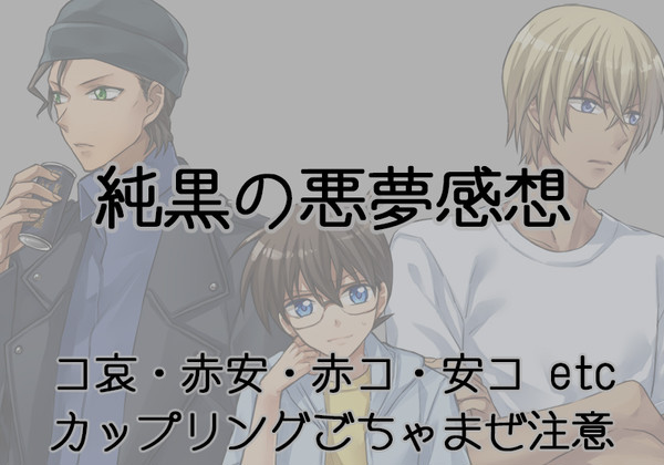 【腐向け注意】純黒の悪夢感想