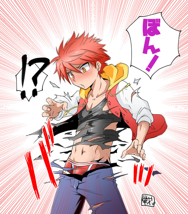リプきたキャラの服が唐突に弾け飛ぶ