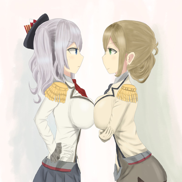 にらみ合い