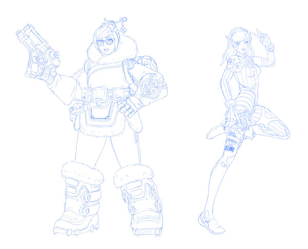 Mei and D.Va