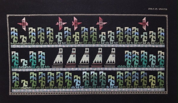 壁画刺繍