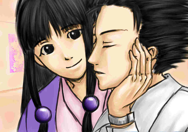 居眠りなるほどくんと真宵ちゃん