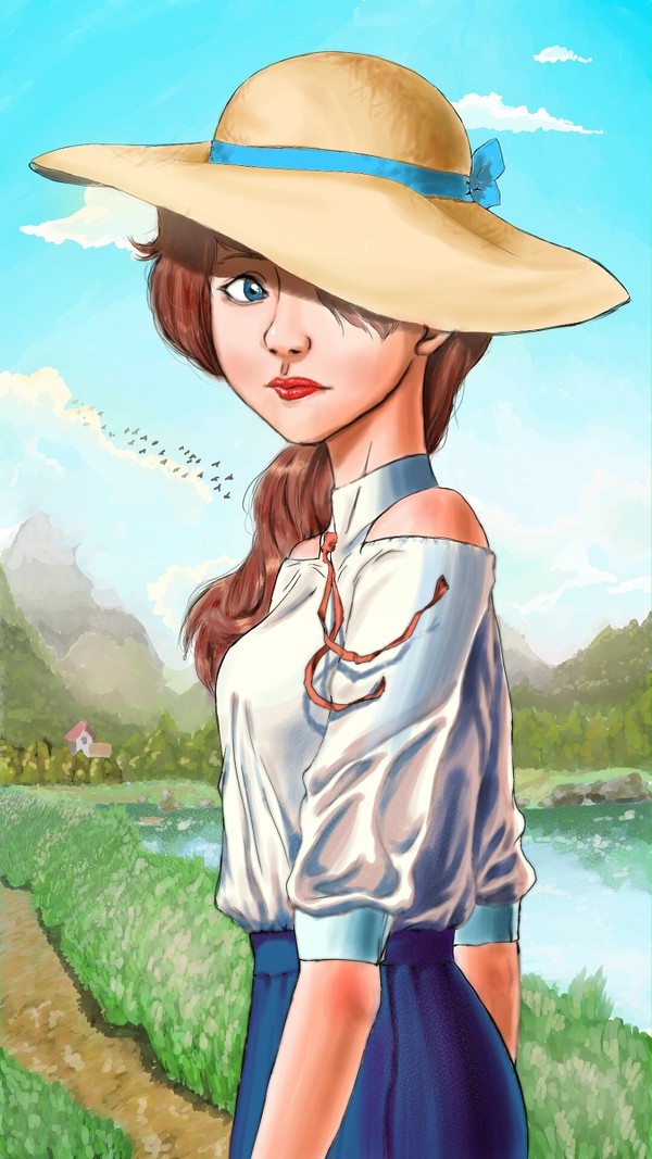 a mystical lady in country town