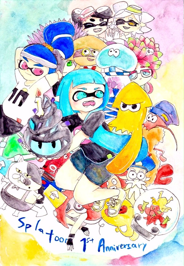 Splatoon1周年おめでとうございました