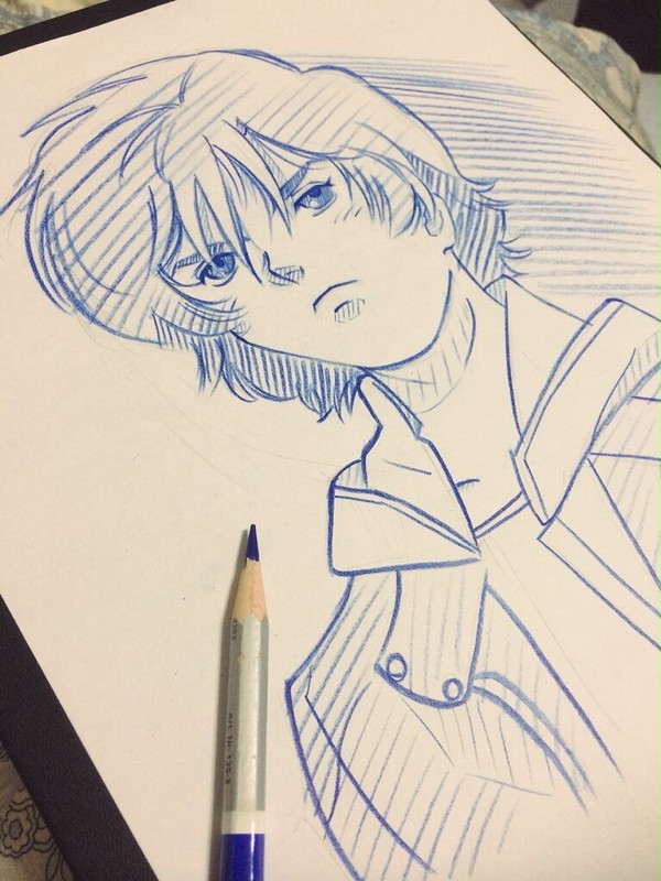 バナージリンクス(色鉛筆画)