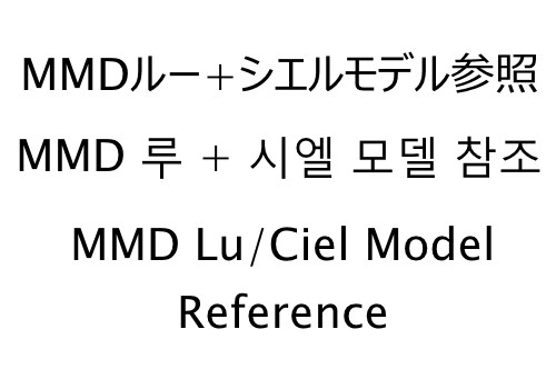 Lu/Ciel Model References