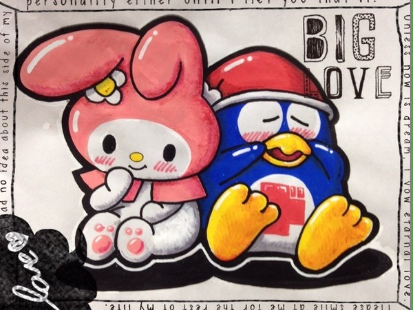 マイメロちゃんとドンペンくん♡