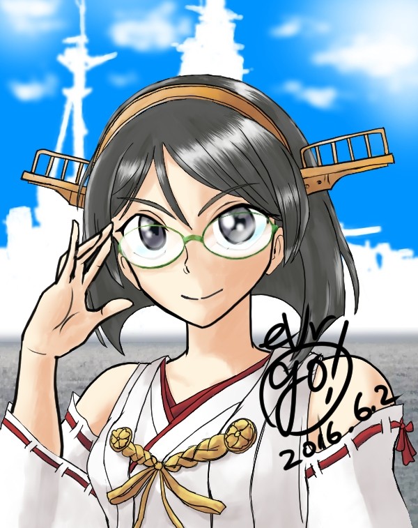 Twitterアイコン用の霧島さん（改二）