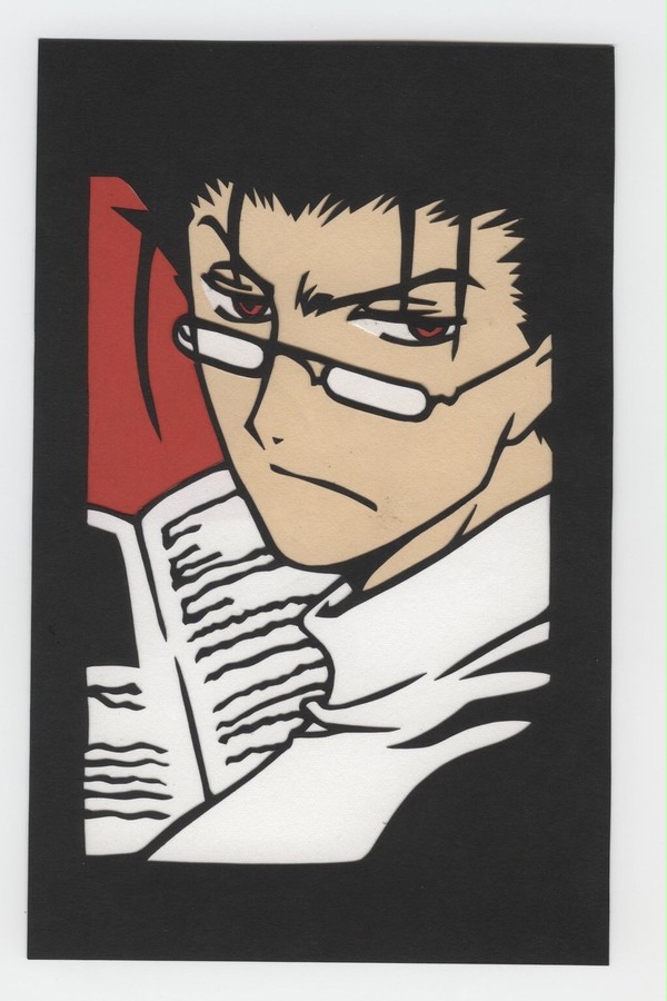 [切り絵]知的眼鏡、黒鋼！[ツバサ]