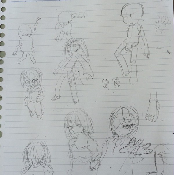 久々に授業中に落書きしてた