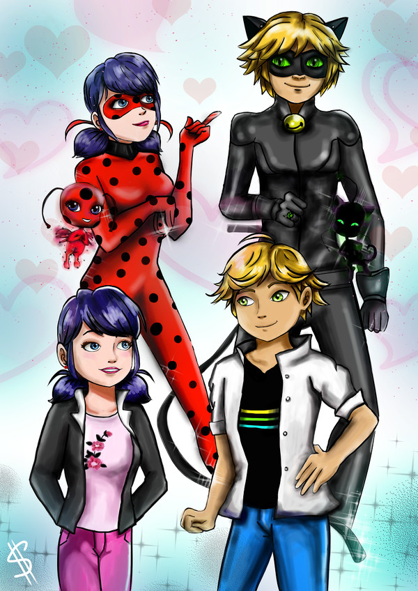 Miraculous Ladybug and Cat Noir