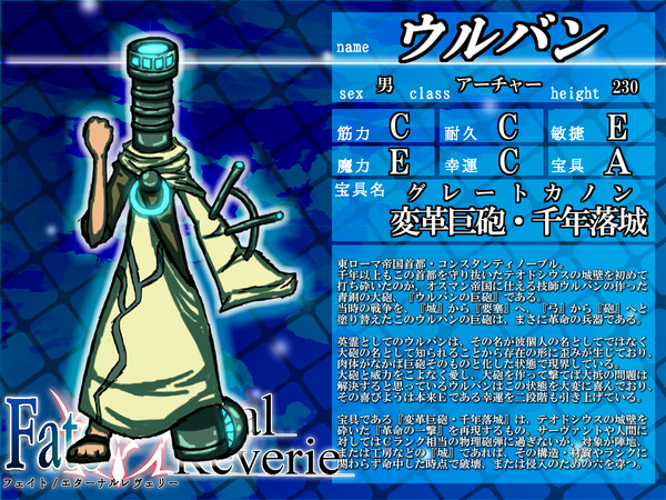【F/er】ウルバン【サーヴァント】