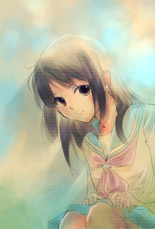黄昏てる。