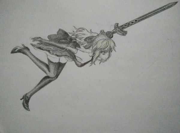 黑色礼服saber