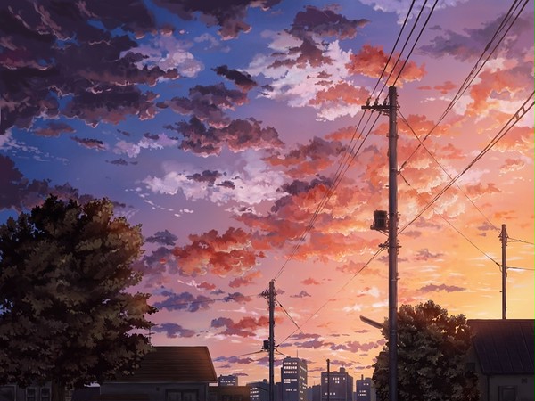 夕暮れ