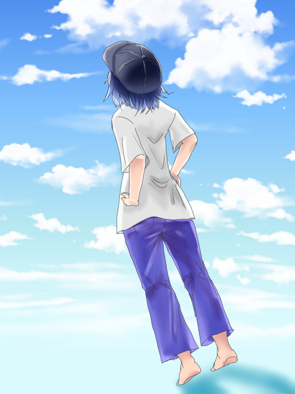 逆光の少女