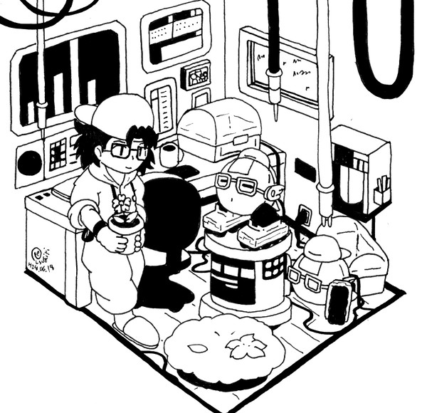 機械仕掛けの部屋の一角(微ネタバレ)