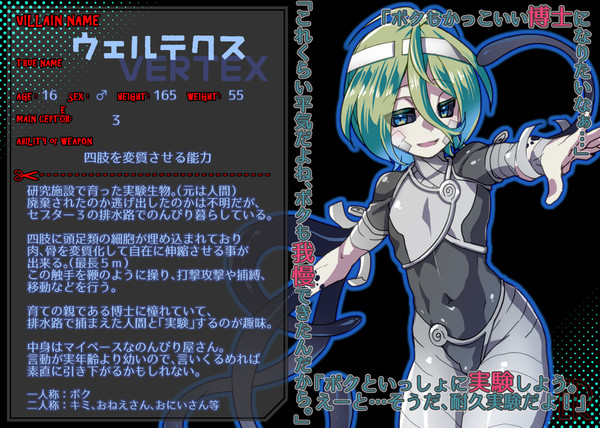 【コンセプ７】ウェルテクス【ヴィラン】