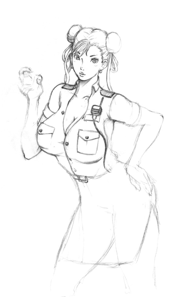 春麗　婦警コス
