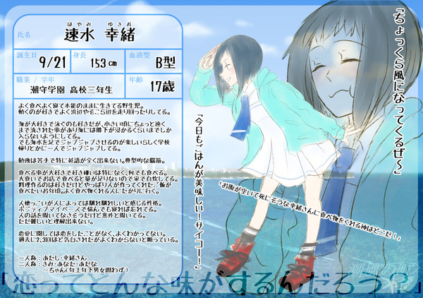 【潮町】速水 幸緒【住民票】
