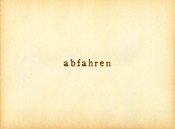 abfahren