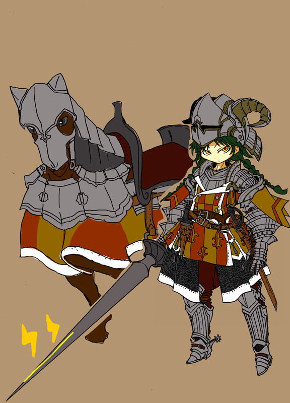 フォロワーから要素をもらって騎士キャラを作る