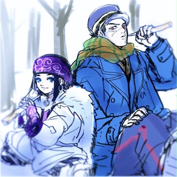ゴールデンカムイらくがき