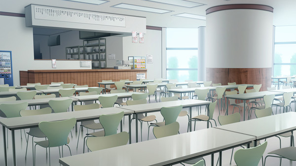 【フリー背景素材】学食