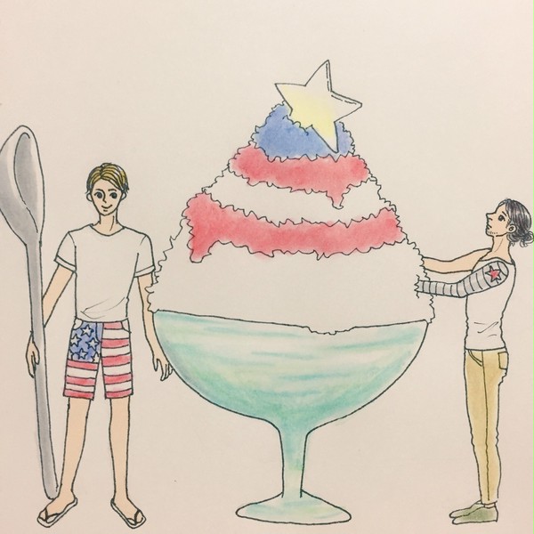 キャプテンアメリカかき氷