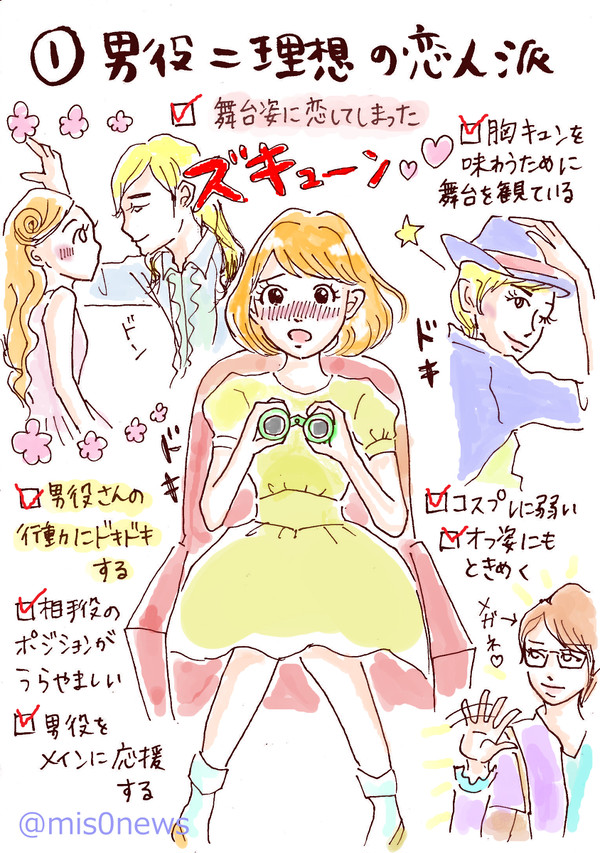 宝塚ファンをタイプ別に分類してみた！