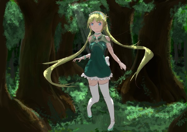 森のエルフ少女