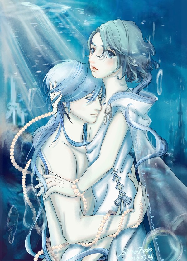 水妖と水草